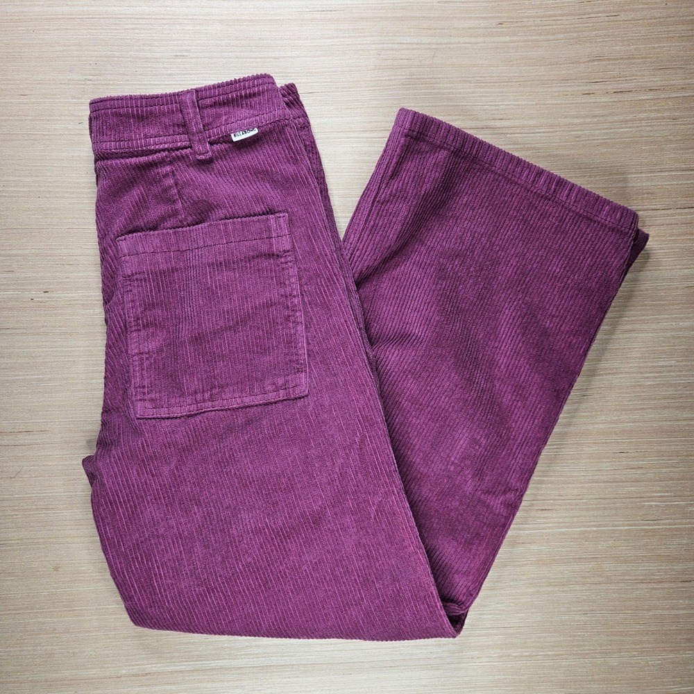 Billabong Wide-Leg Corduroy Pants in Plum